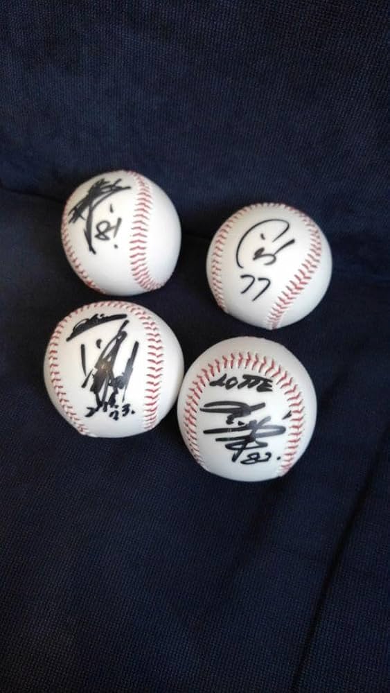 Amazon.co.jp: 千葉ロッテマリーンズ サインボールセット : スポーツ