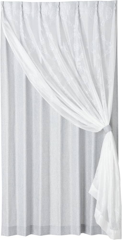 Amazon｜Francfranc フランフラン ラメ×リマニフィ ダブルカーテン