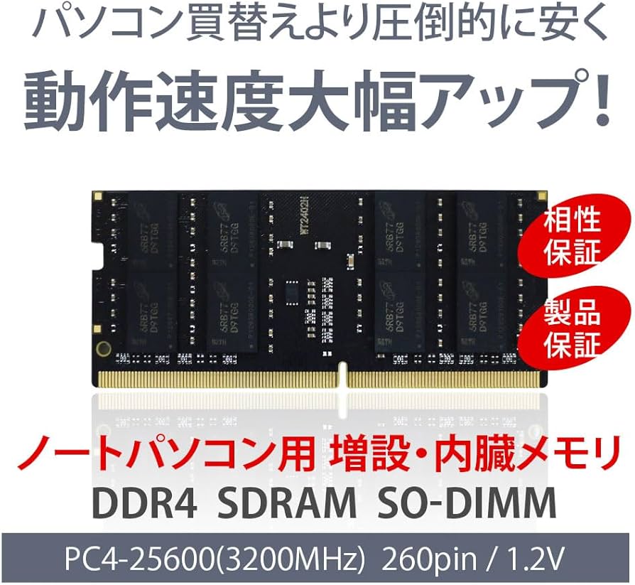 Amazon.co.jp: WINTEN ノートPC用メモリ DDR4-3200 32GB（16GB×2枚