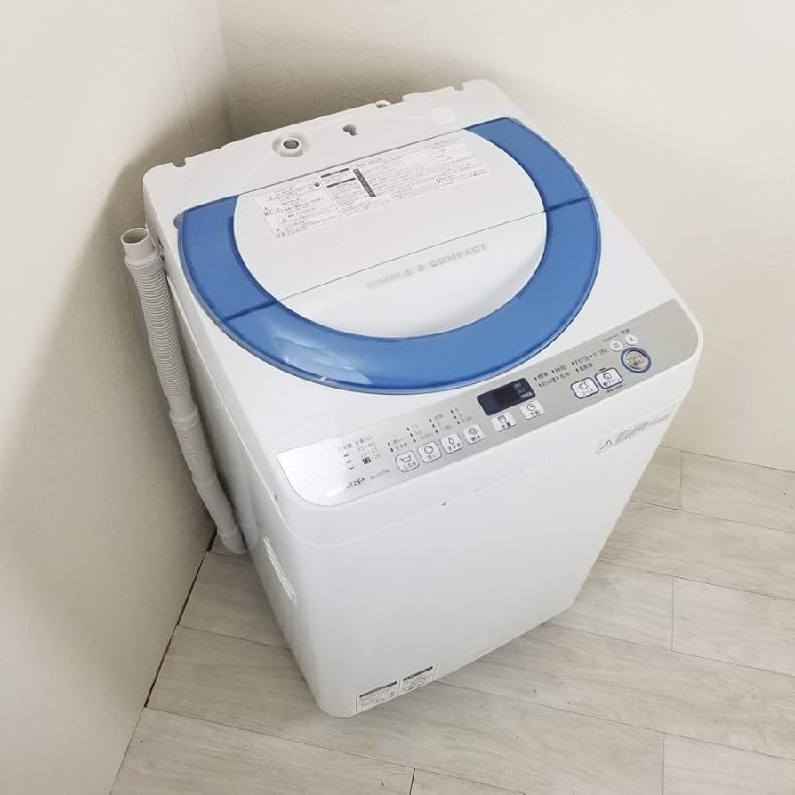 Amazon.co.jp: シャープ 7.0kg 全自動洗濯機 ブルー系SHARP 穴なし槽