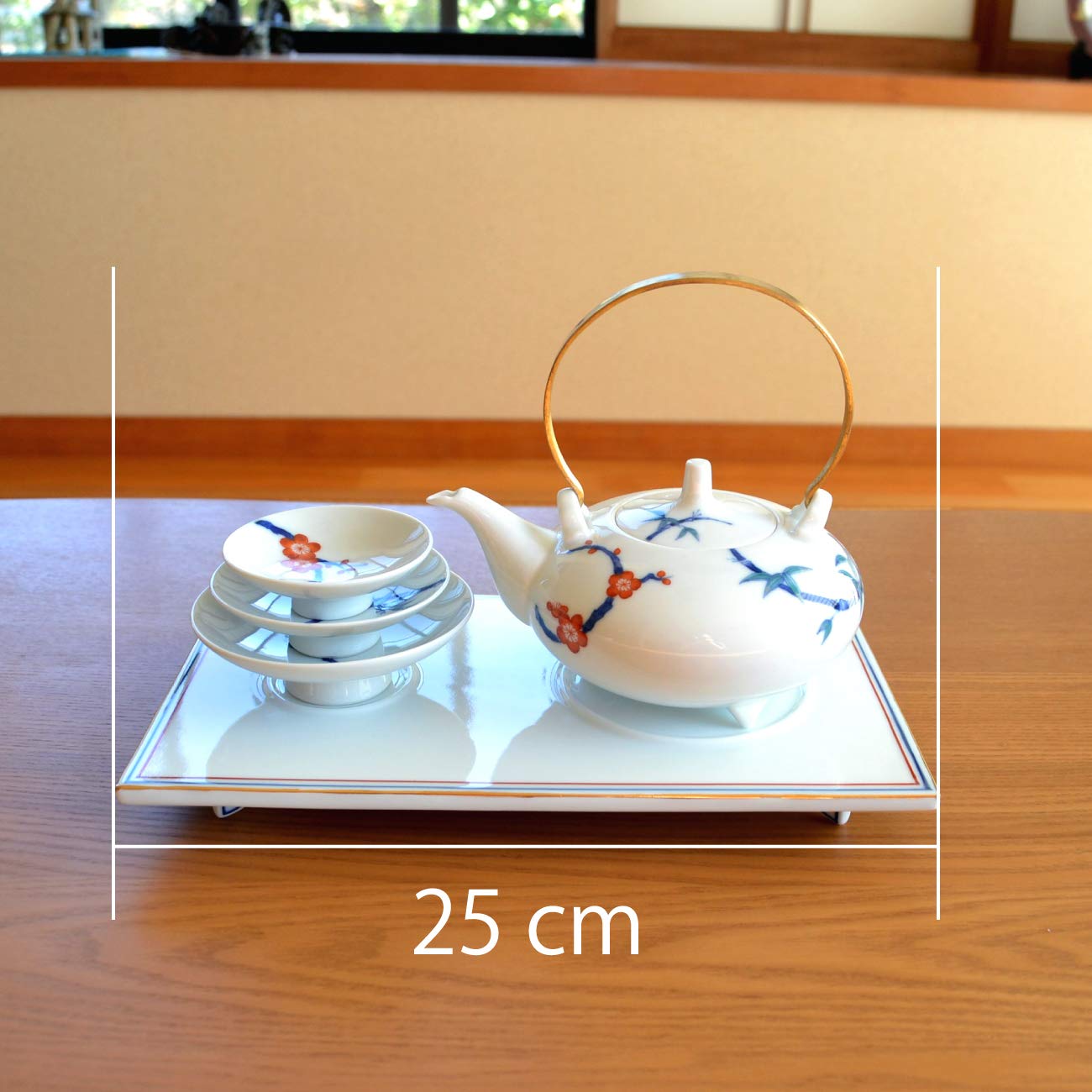 Amazon.co.jp: 有田焼 屠蘇器 おとその器 松竹梅 酒器台付屠蘇器セット