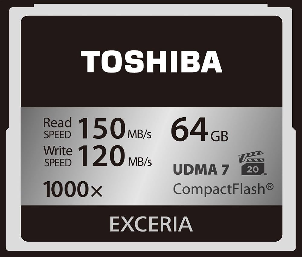 Amazon.co.jp: TOSHIBA コンパクトフラッシュカード 64GB EXCERIA 1000