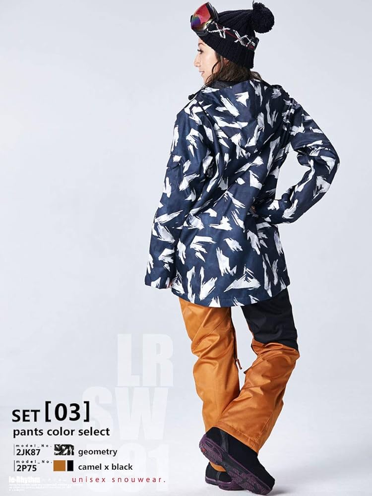 Amazon | スノーボード ウェア レディース 上下セット 全12カラー S