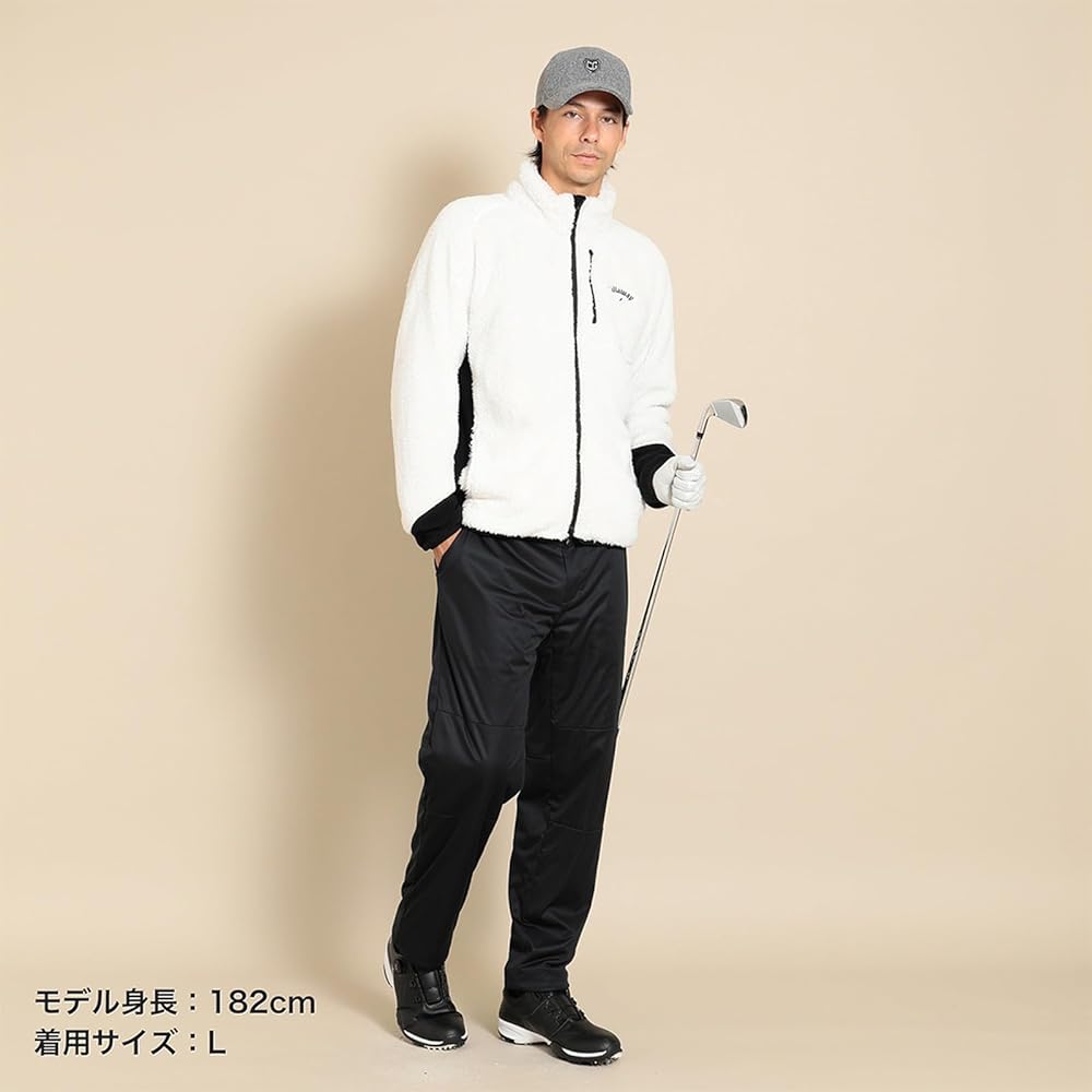Amazon | [キャロウェイ] メンズ ボアフリースブルゾン (保温性