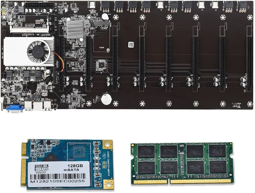 Amazon | マイニングマザーボード 8 GPU DDR3 メモリ BTC-T37 PCIe 16X