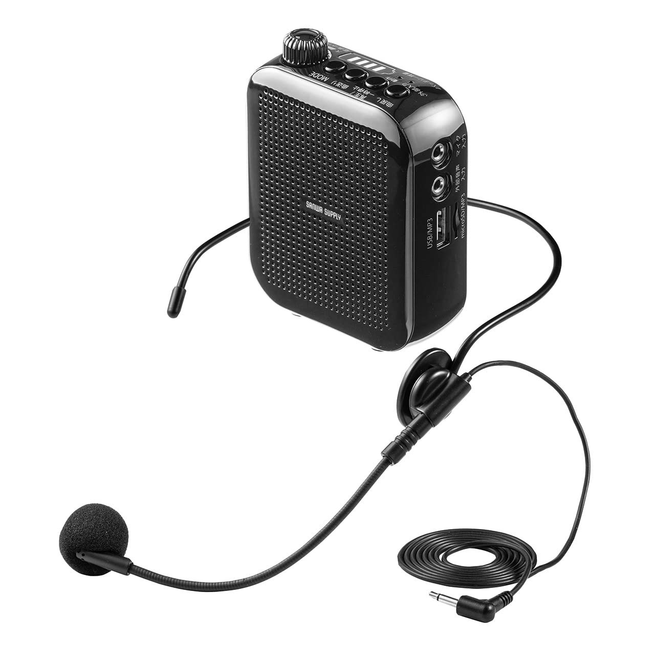 Amazon.co.jp: サンワダイレクト ポータブル拡声器 ハンズフリー 拡声