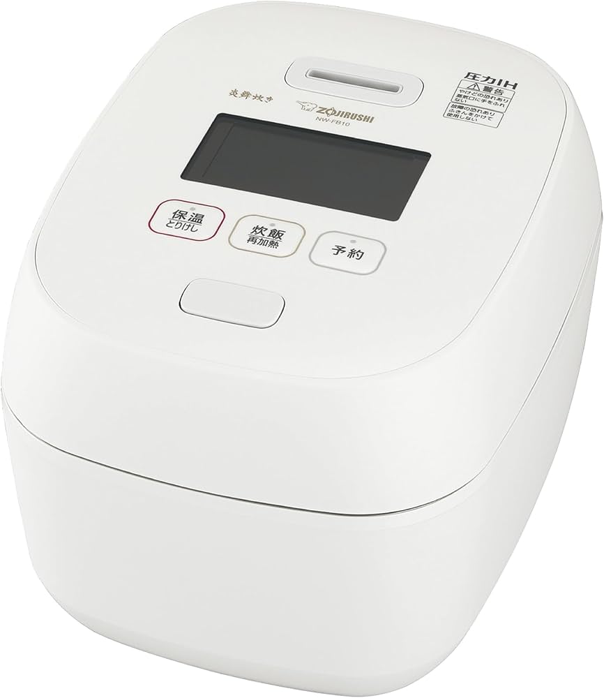 Amazon | 象印マホービン 炊飯器 5.5合 絹白 NW-FB10-WZ | 象印