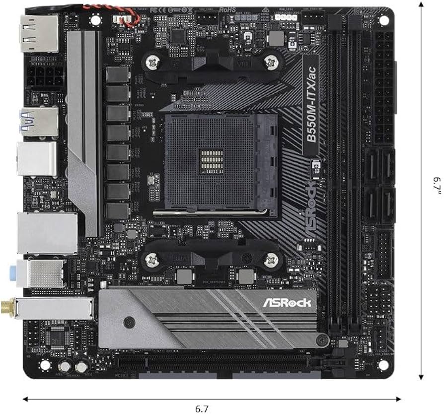 Amazon.com: ASRock B550M-ITX/AC Supports 3rd Gen AMD AM4 Ryzen