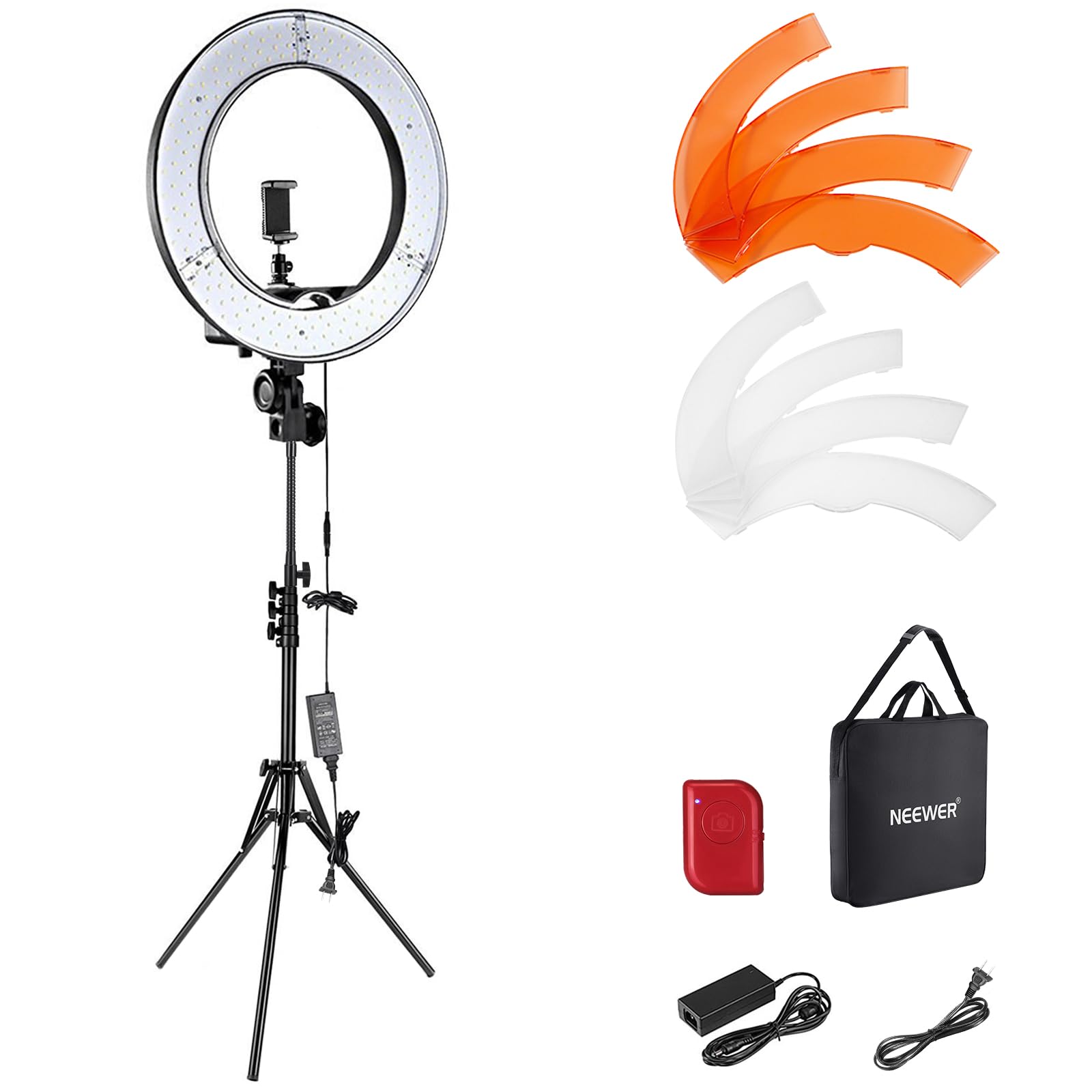 Amazon.com: NEEWER Ring Light 18inch Kit: 55W 5600K Professional