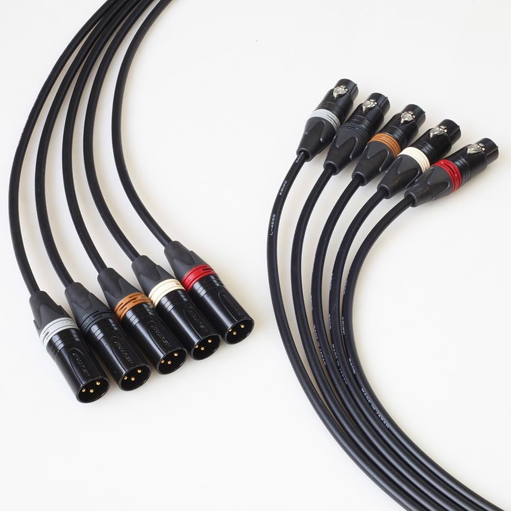 Amazon.com: BJC Star Quad XLR Cables, Canare L-4E6S with Neutrik