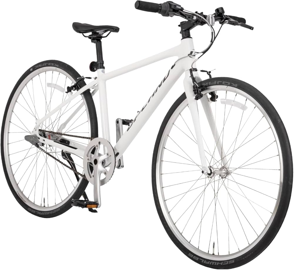 Amazon | アップランド(UPLAND) クロスバイク ホワイト シマノ内装3段