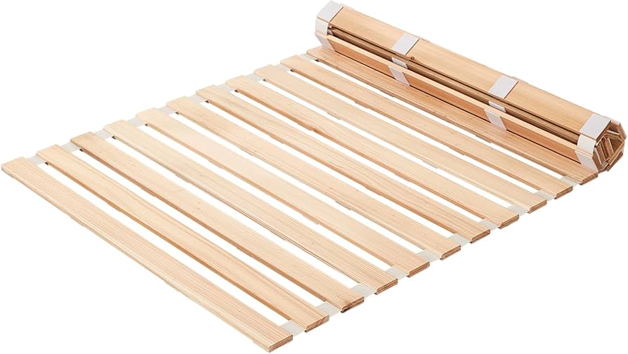 Amazon｜千羽良木 すのこベッド シングル ロール式 折りたたみ スノコ