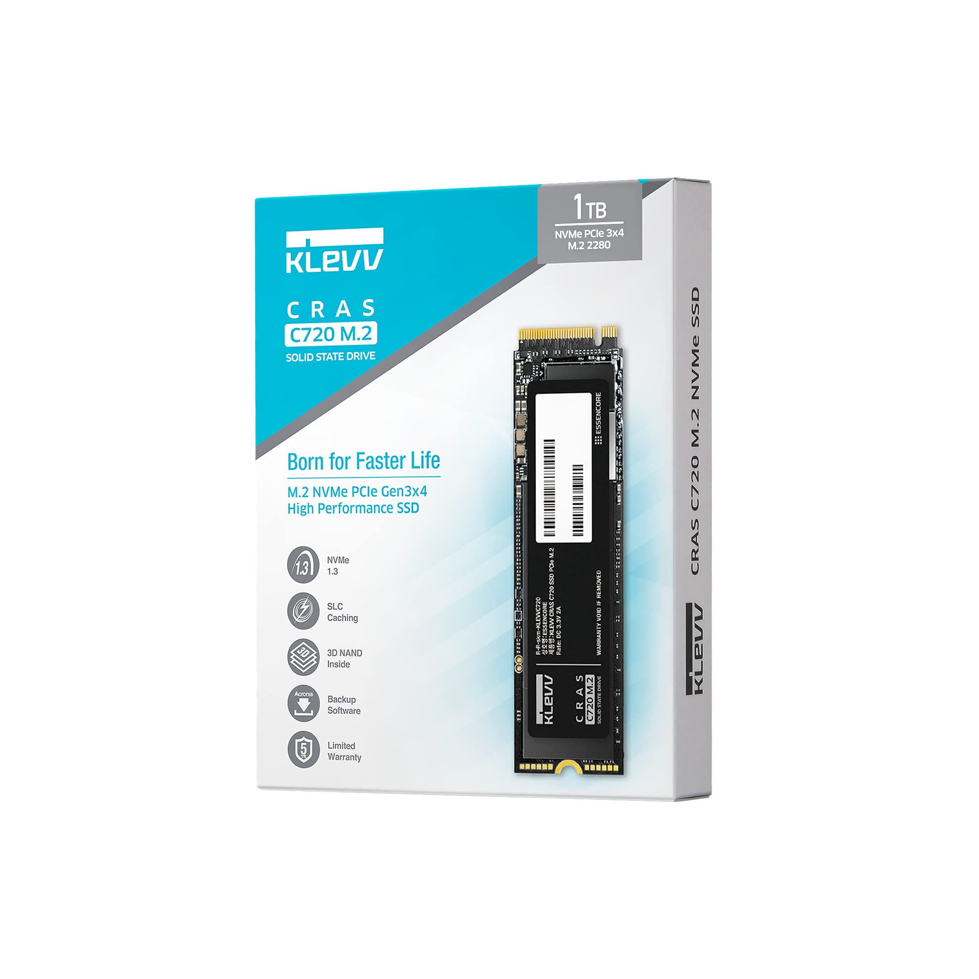 Amazon | エッセンコアクレブ KLEVV SSD 2TB CRAS C720 M.2 NVMe PCIe3