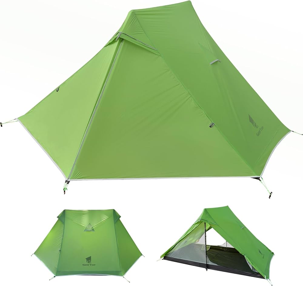 Amazon.co.jp: Geer Top 超軽量 テント 2人用 登山 ulテント 防水