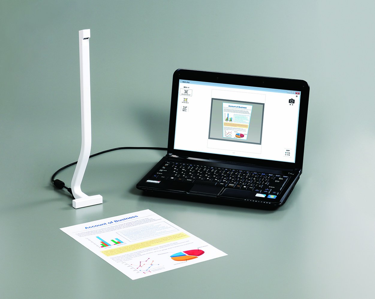 Amazon | KING JIM スタンドスキャナー「デスクショット」 ホワイト