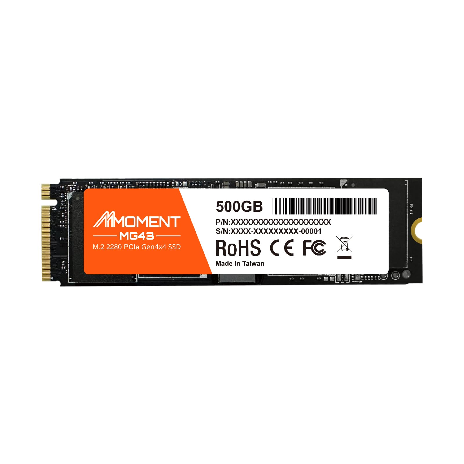 Amazon | MMOMENT MG43 500GB M.2 2280 PCIe Gen4x4 NVMe1.4 内蔵SSD