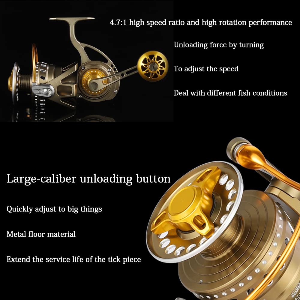 Amazon.co.jp: 電気めっきゴールドメタルロングショットベイト釣り釣り