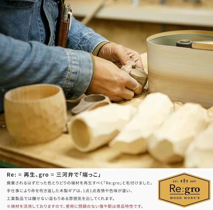 Amazon.co.jp: Re:gro wood work's シーシーカップ エビアラ 木製