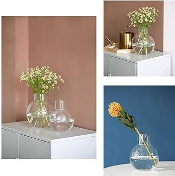 Amazon.co.jp: ガラス 花瓶 花器 丸い 円形 丸型 花瓶 おしゃれ 大