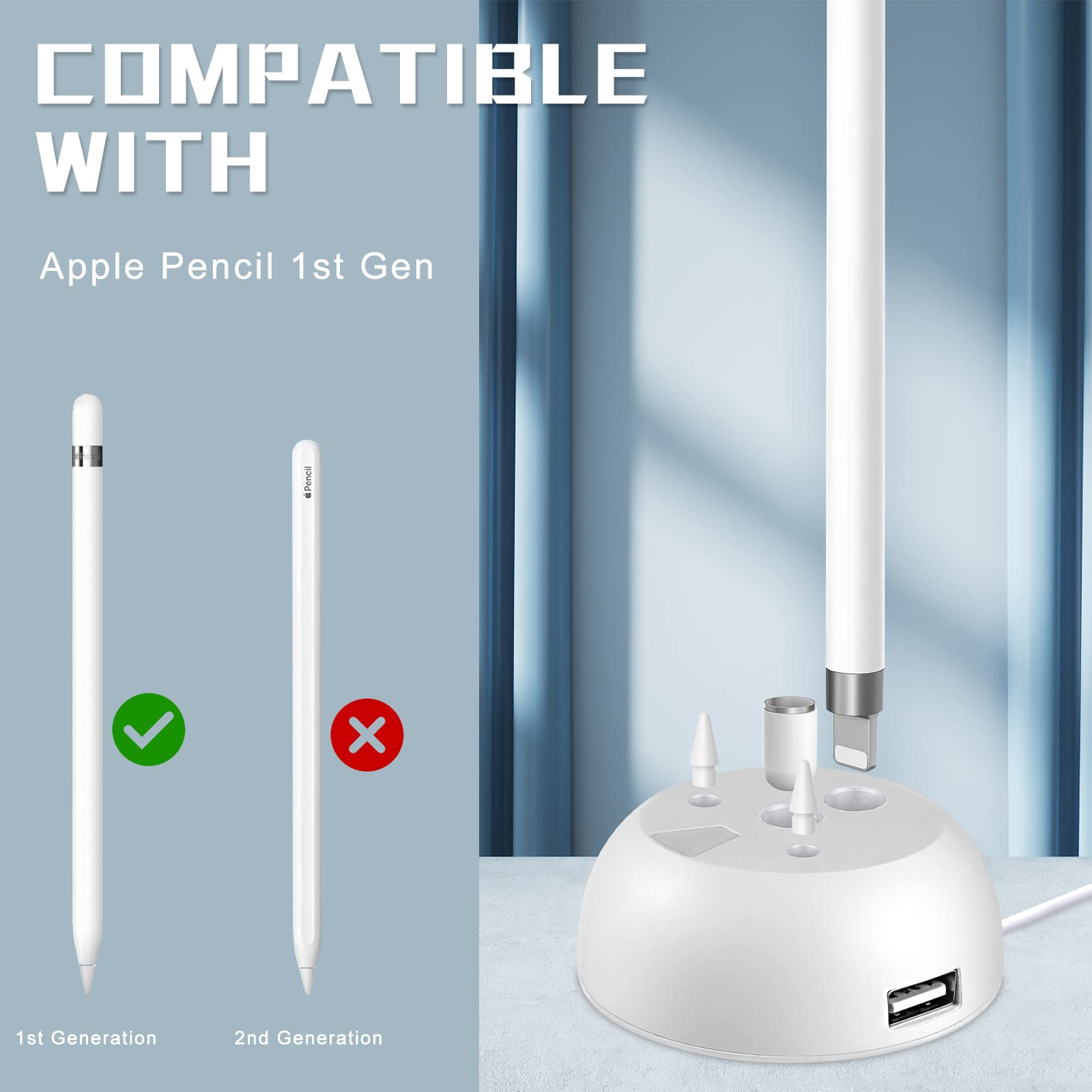 Amazon.co.jp: Apple Pencil用充電器スタンド iPad Pencil第1世代