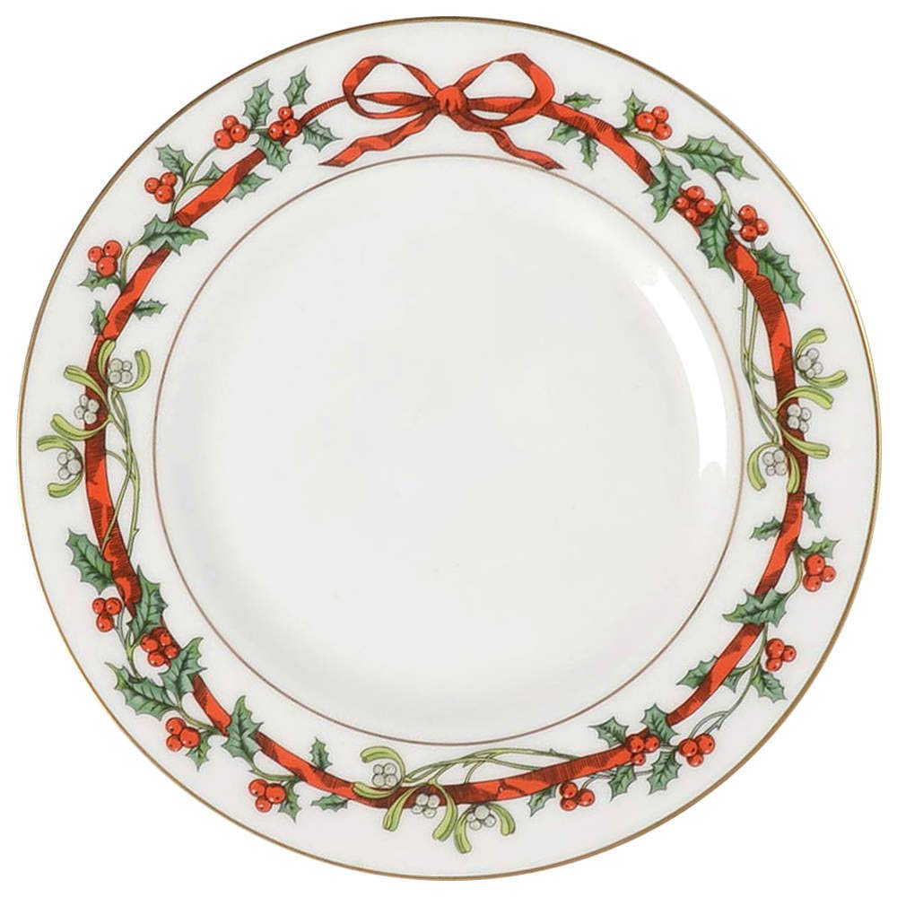 Amazon.com | Royal Worcester Holly Ribbons 6-Inch Bread and Butter