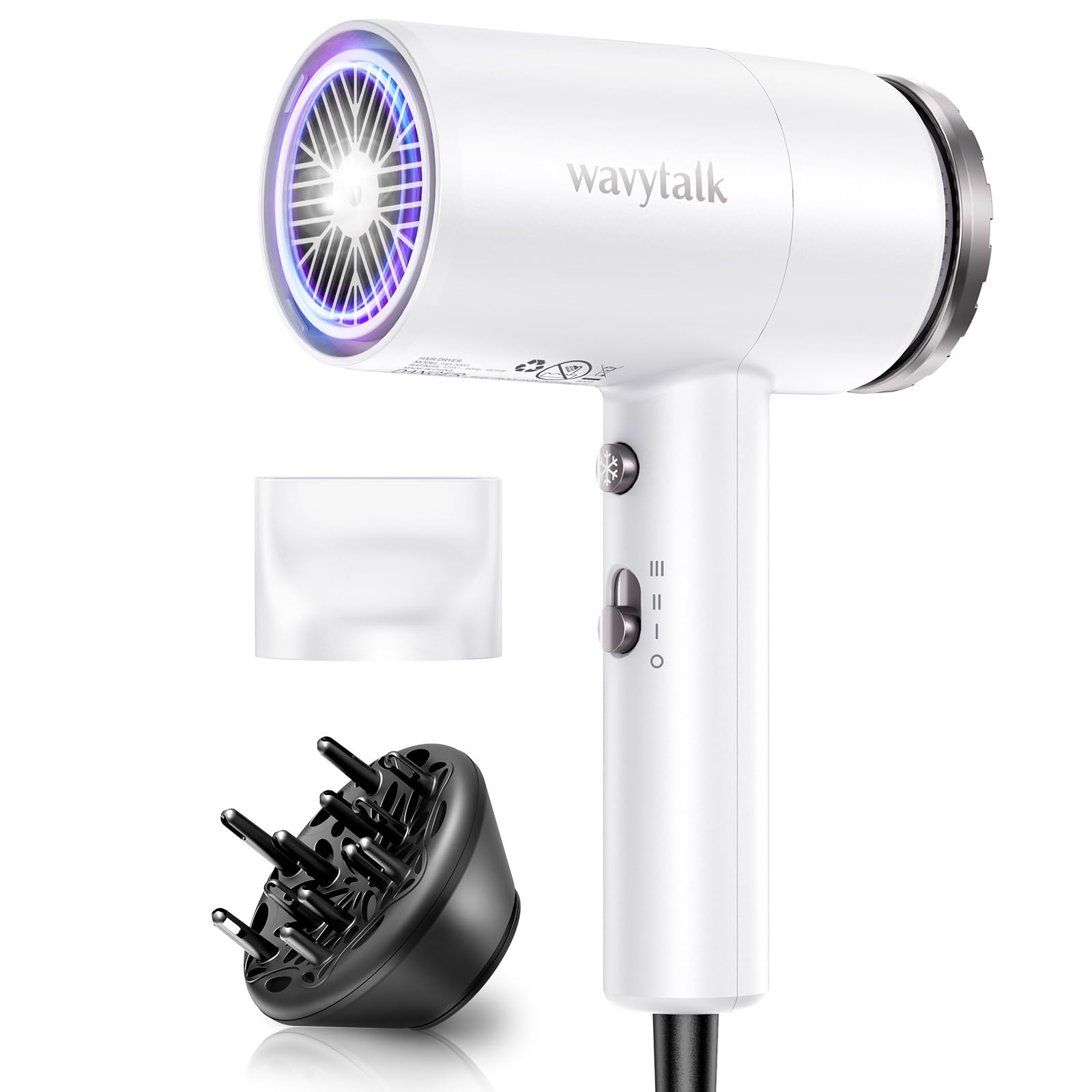 Amazon.com : Wavytalk Hair Dryer with Diffuser 1875W Ionic Blow