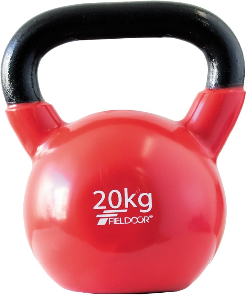 Amazon | FIELDOOR ケトルベル 20kg PVCコーティング 音軽減 キズ防止