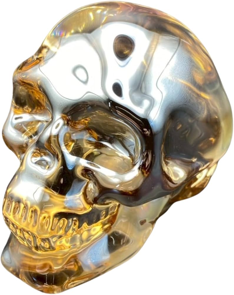Amazon.co.jp: S.T.S.G 髑髏 スカル ドクロ 置物 透明 オブジェ