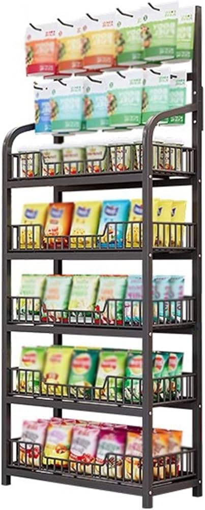 Amazon｜キャンディー シェルフ ラック スナック ディスプレイ