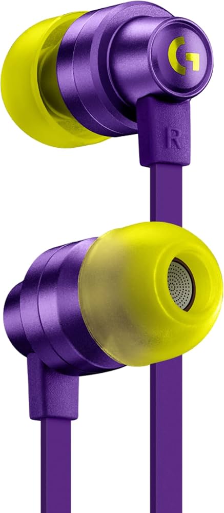 Amazon | Logicool G ゲーミングイヤホン G333 有線 イヤホン 紫