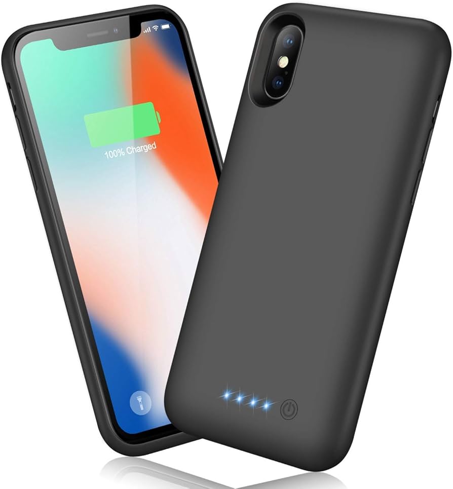 Amazon | iPhoneX/XS/10 対応 バッテリーケース 6500mah 大容量