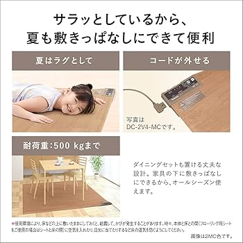 Amazon | パナソニック ホットカーペット フローリングタイプ ~1畳相当