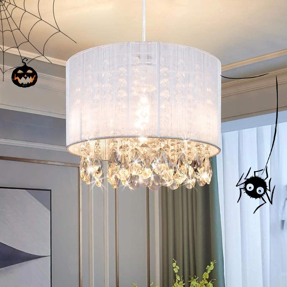 Amazon.co.jp : シャンデリア クリスタル 1灯 北欧 照明 ペンダント