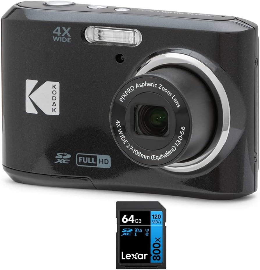 Amazon.com : Kodak FZ45BK PIXPRO 16MP Digital Camera Black Bundle