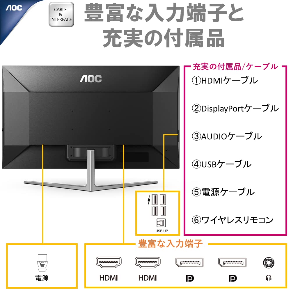 Amazon.co.jp: AOC ゲーミングモニター ワイドディスプレイ G4309VX/D