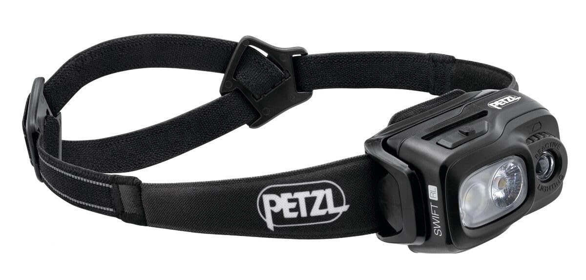 Amazon.com : PETZL Swift RL Headlamp - Black (Legacy) : Sports