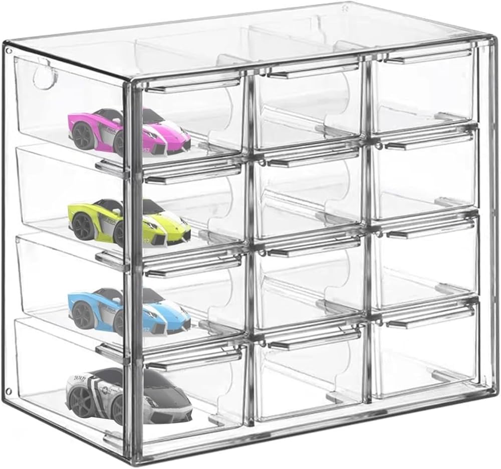 Amazon.co.jp: siawadeky トミカケース 12マス 透明 防塵 防水