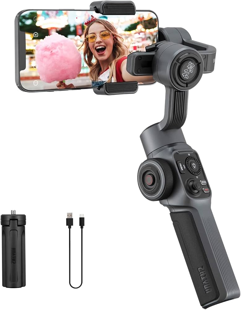 Zhiyun Smooth 5 Phone Gimbal, 3-Axis Handheld Smartphone