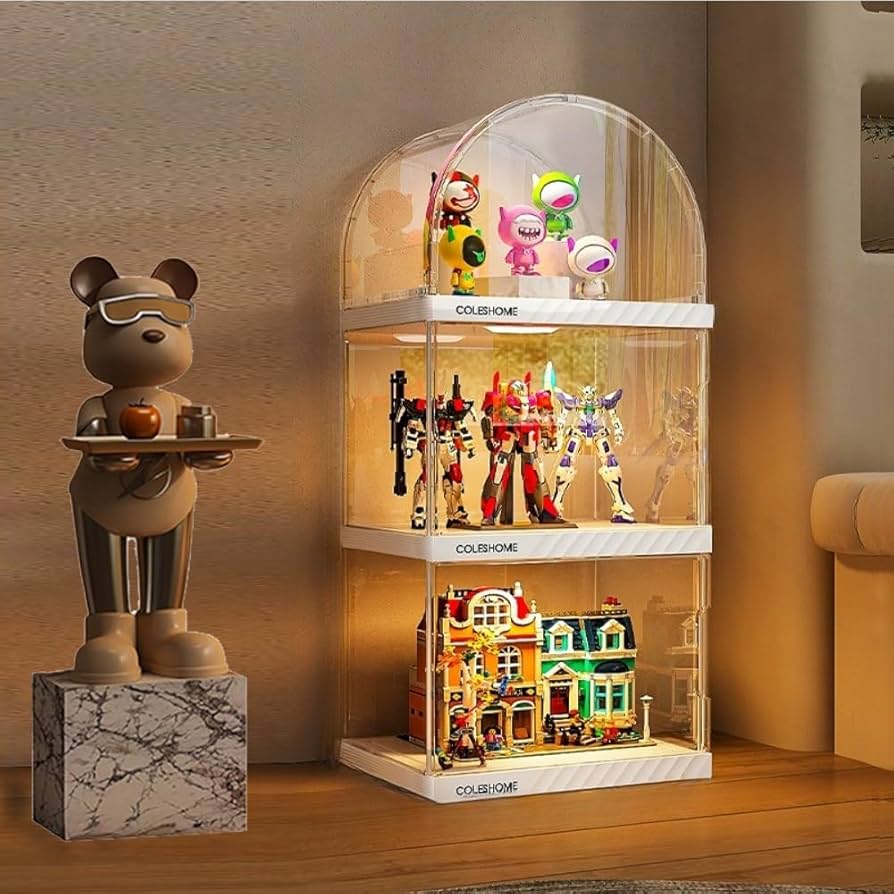 Amazon.co.jp: Kziazoi ディスプレイケース フィギュア 棚 アーチ型天