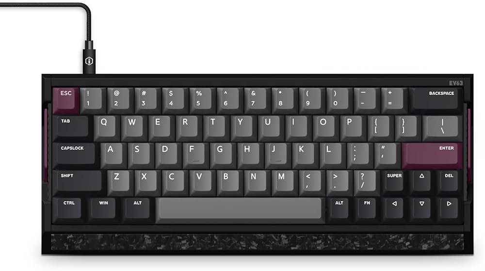 Amazon | IQUNIX EV63 60% マグネットゲーミングキーボード パープル