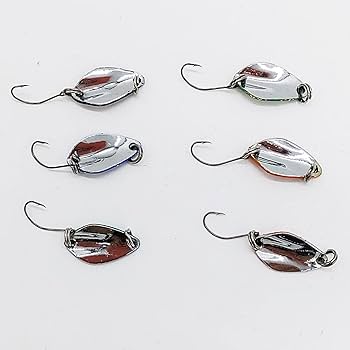 Amazon.co.jp: 【PBルアー】エリアスプーン 管釣りスプーン 6色セット