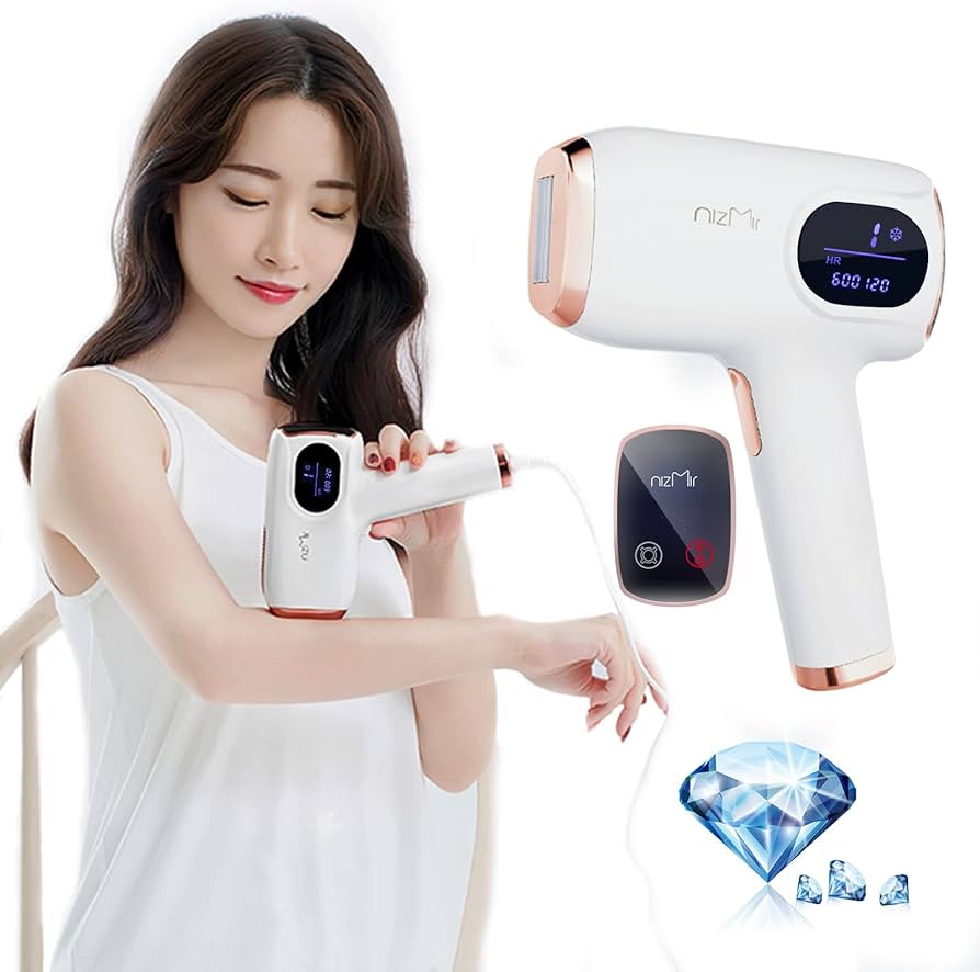 Amazon | Ni Zmir サファイア冷感脱毛器 脱毛器 IPL光脱毛器 60万発