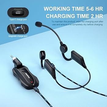 Amazon.co.jp: ワイヤレス完全防水マイク KIMAFUN2.4G無線フィットネス