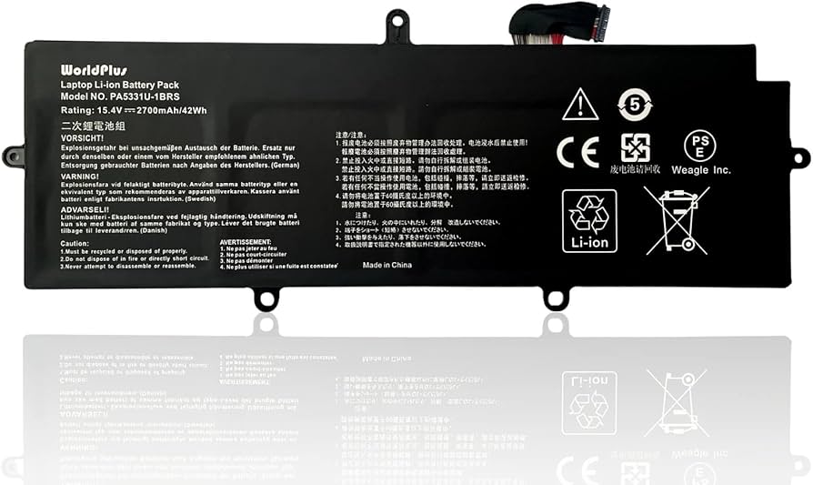 Amazon.co.jp: WorldPlus 互換バッテリー 東芝 Toshiba PA5331U-1BRS