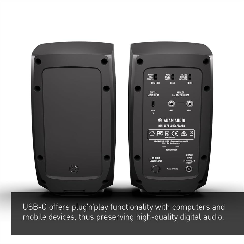 Amazon.com: ADAM Audio D3V Active Desktop Monitoring System with
