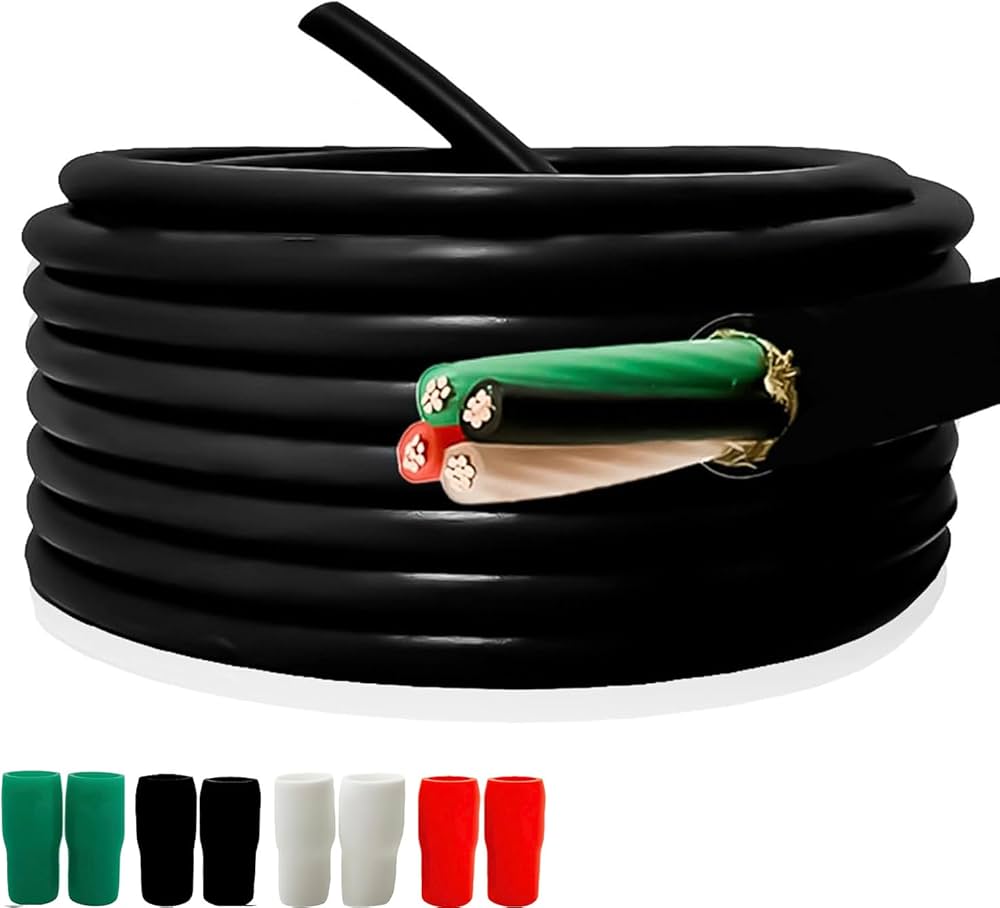 Amazon.co.jp: CVケーブル 5.5sq－4芯 黒色 40m 切り売り40m～90m