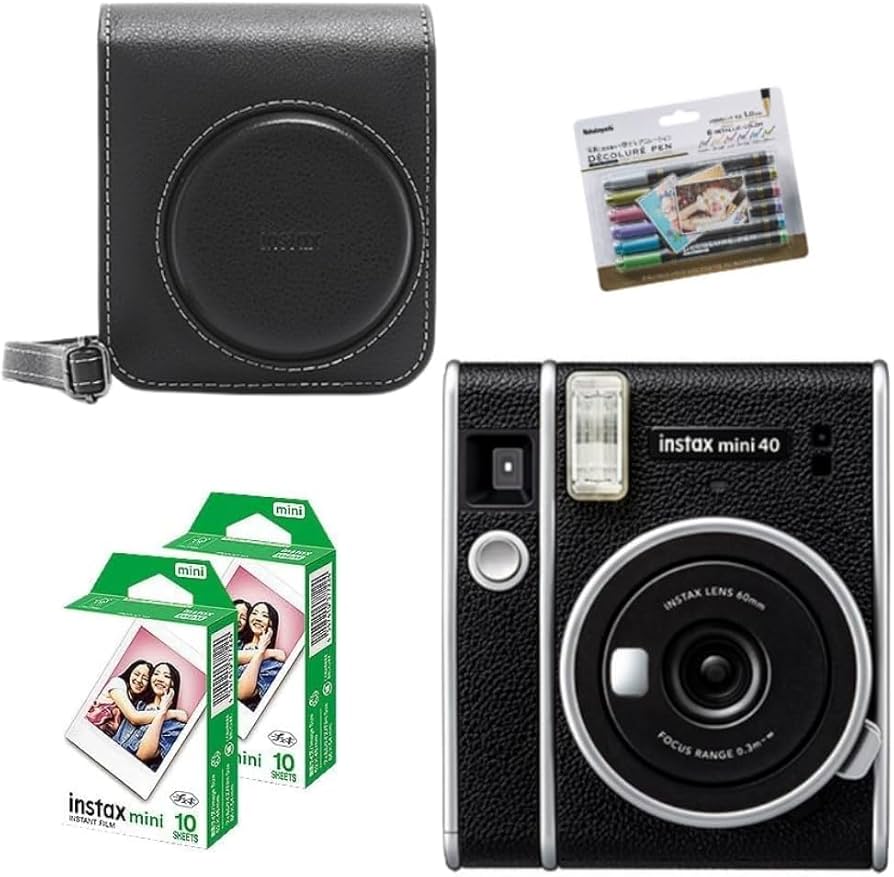 Amazon | インスタントカメラ チェキ instax mini 40＆専用ケース