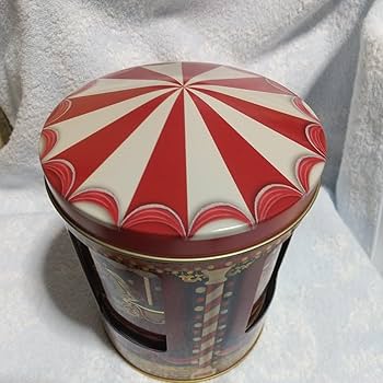 Amazon | シルバークレーン社製回転木馬オルゴール缶カルーセル 伊勢丹