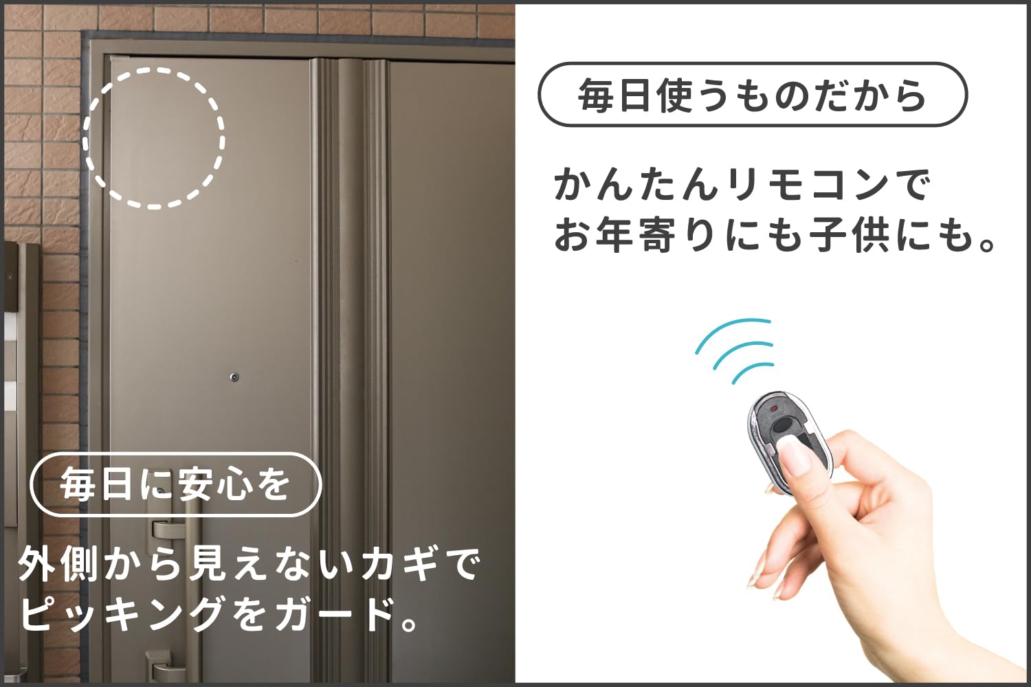 Amazon.co.jp: 鍵穴のないリモコンドアロックLOCKEY: DIY・工具・ガーデン