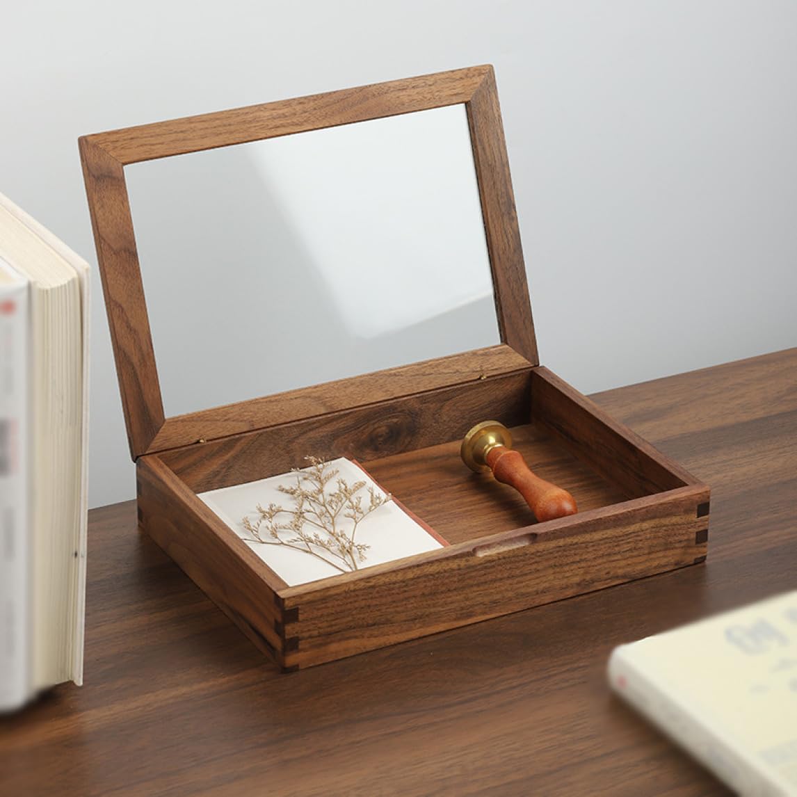 アクセサリーケース ブラック ウォールナット John w. Pollock